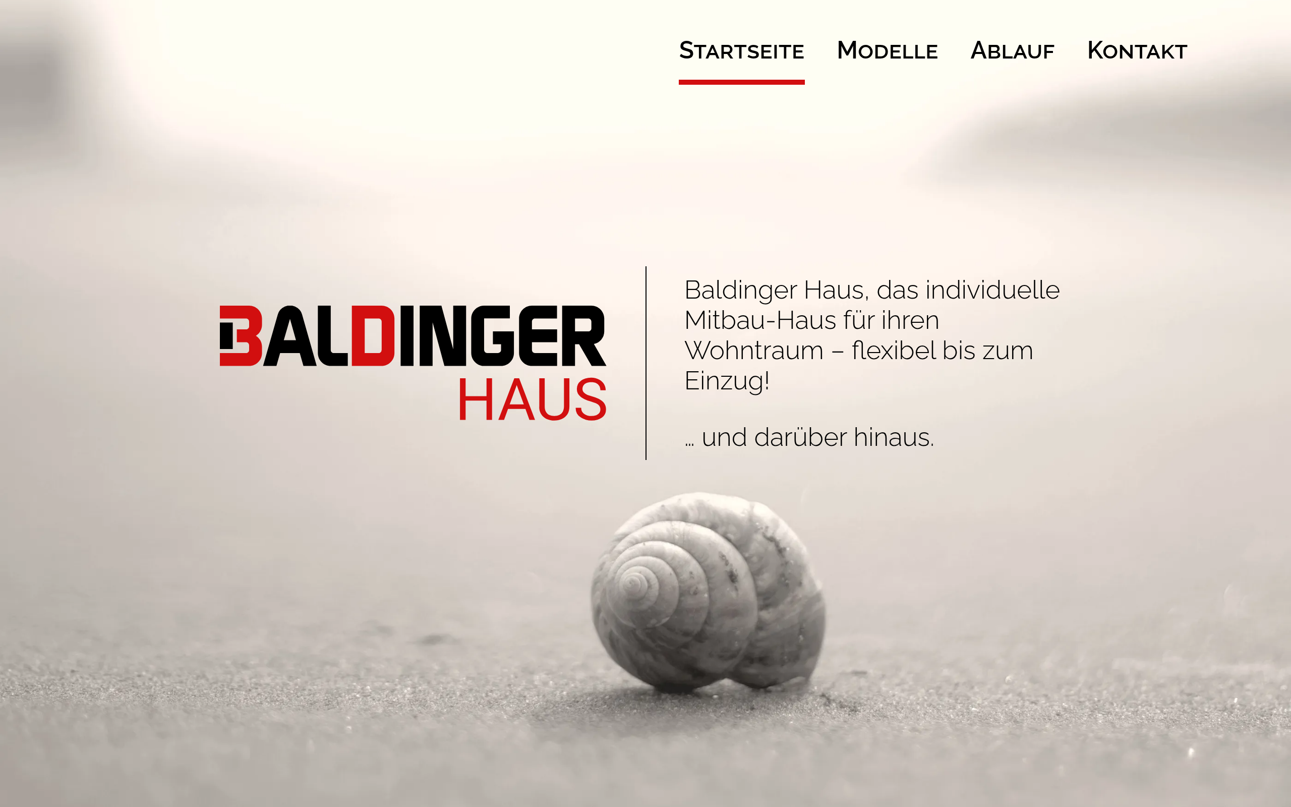 Baldinger Haus Website Preview